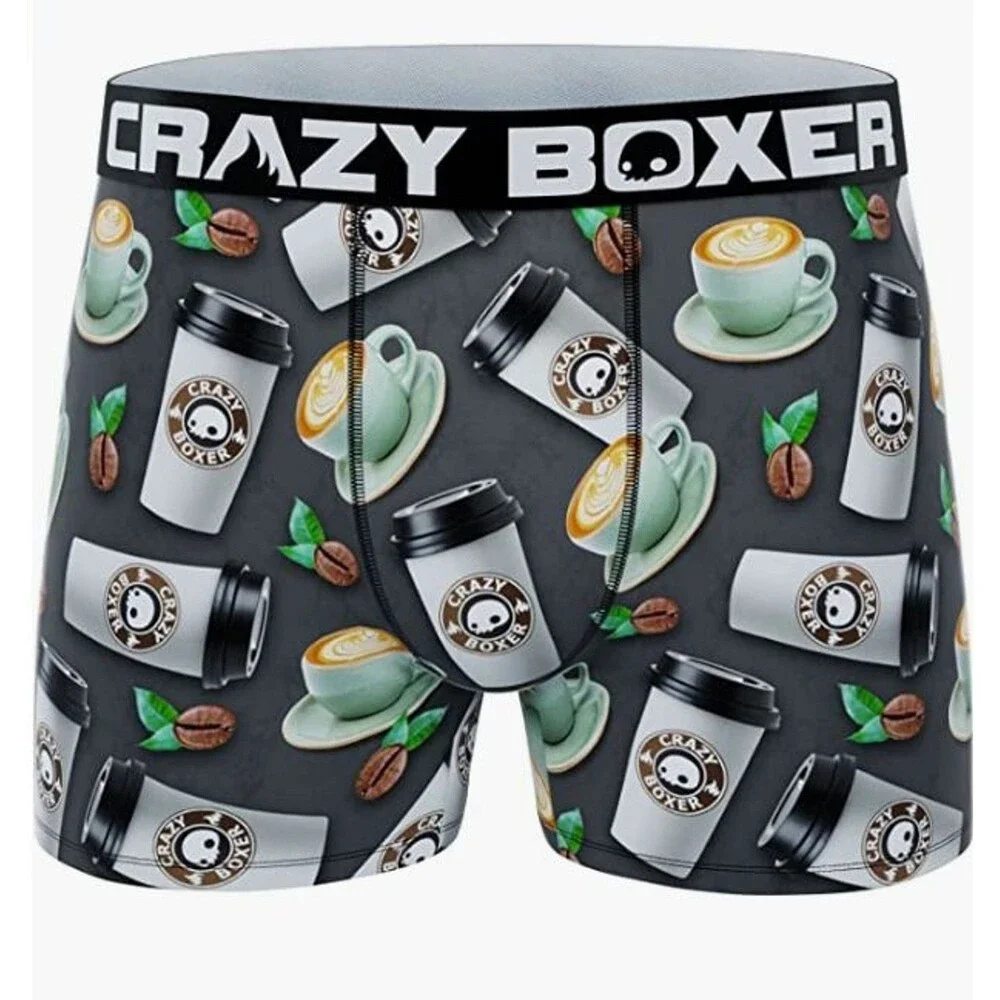 Crazy Boxer Premium Coffee (Take Out Mug) Men's Boxer Briefs - Small